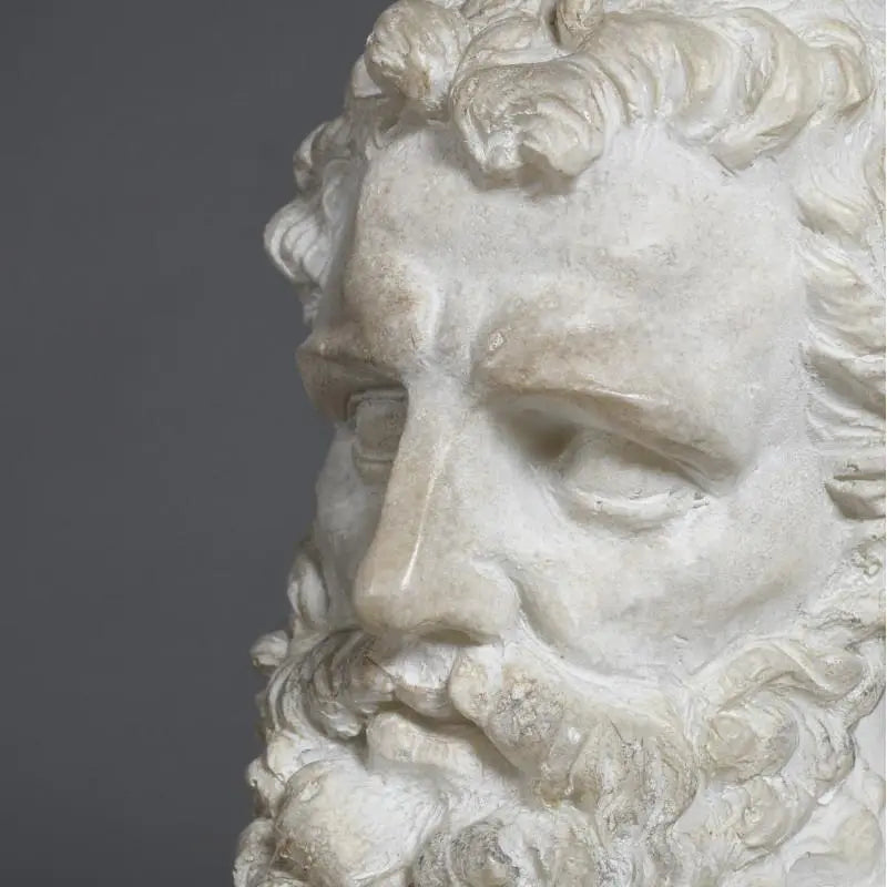 Hercules Head Fragmentary Version - Ancient Greek Mythology Statue Replica for Home Decor, Collectibles & Gifts - Perfect for History Enthusiasts, Museum Displays & Themed Parties