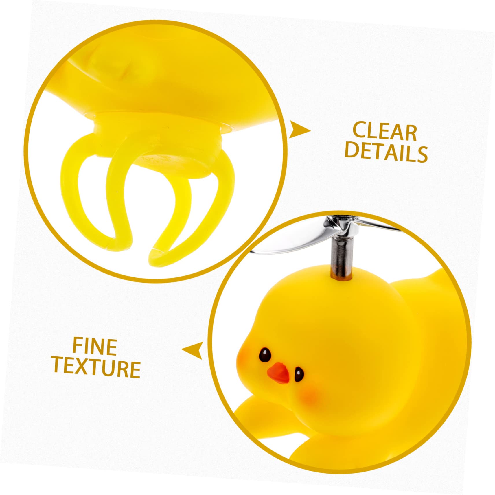 GOOHOCHY Bike Handlebar Spinner - Rotating Propeller Duck Ornament for Bicycle Accessories | Fun Cycling Decor for Kids & Adults