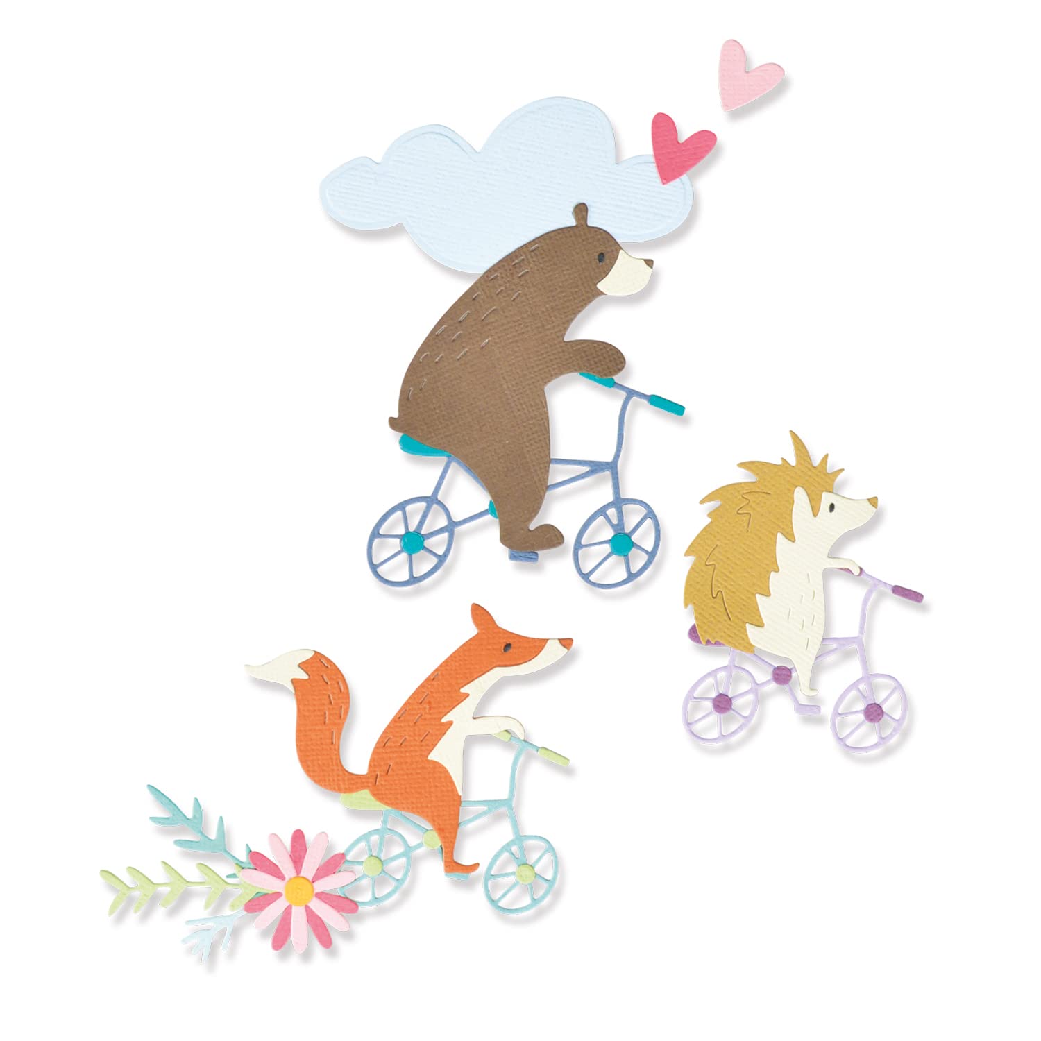 Sizzix Thinlits Die Set - 11 Piece Joy Riders by Olivia Rose - Perfect for Scrapbooking, Card Making & DIY Paper Crafts