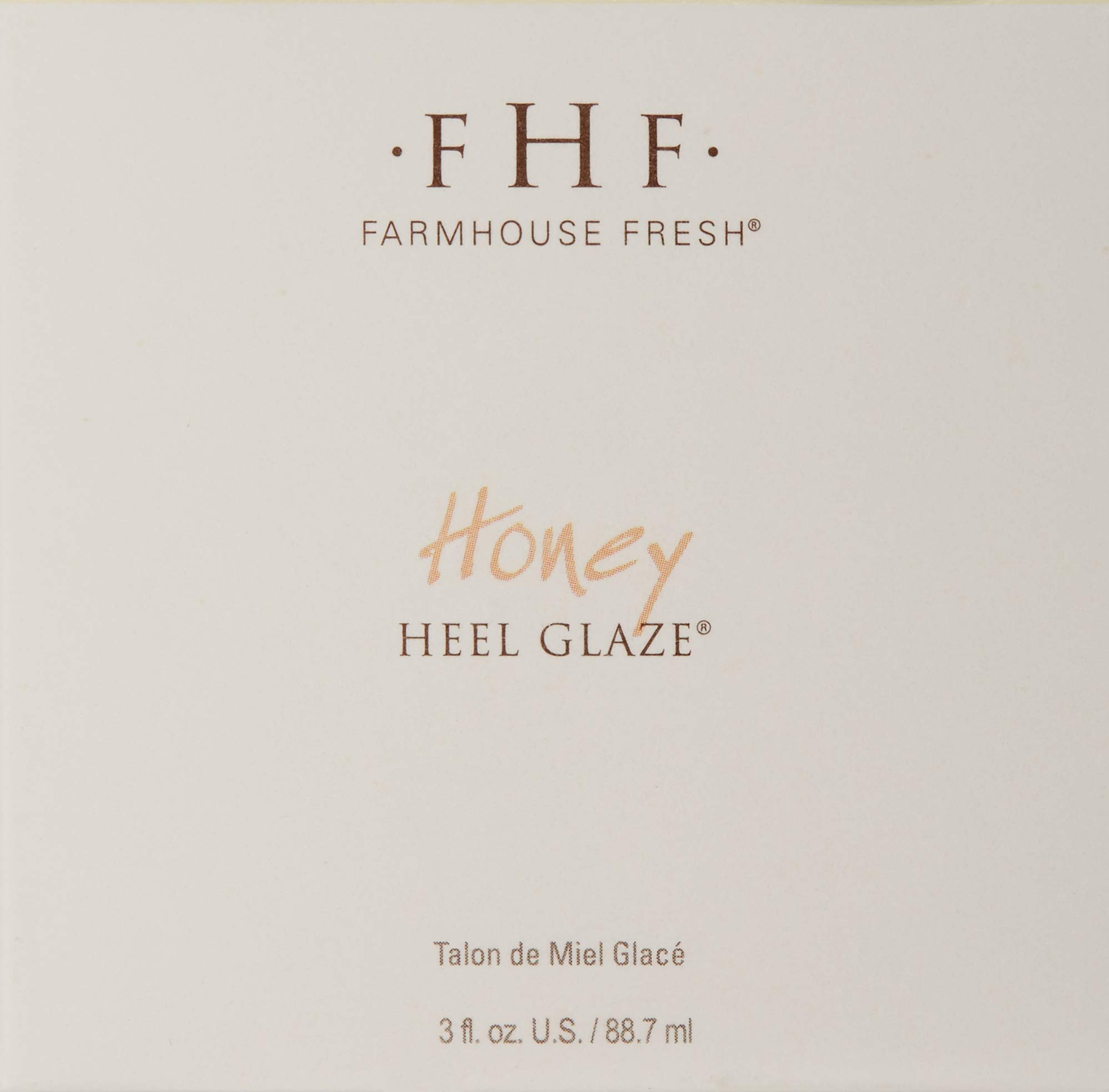 FarmHouse Fresh Honey Heel Glaze - 3 Fl Oz Moisturizing Foot Cream for Dry Cracked Heels | Deep Hydration & Healing | Perfect for Pedicures, At-Home Foot Care & Overnight Treatment