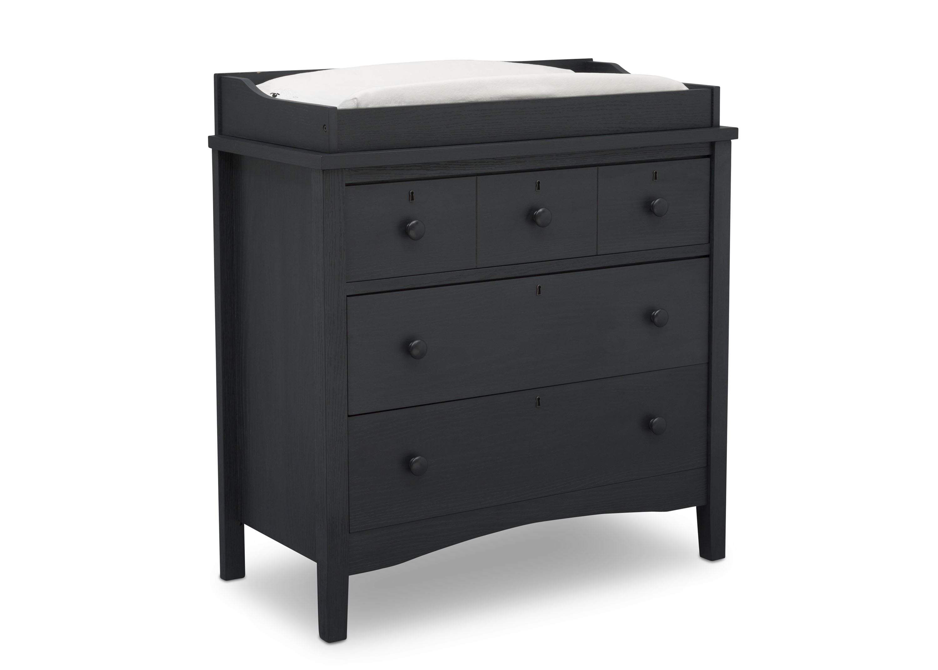 Farmhouse Style 3-Drawer Dresser with Changing Top - Nursery Storage Solution for Baby Essentials & Bedroom Organization