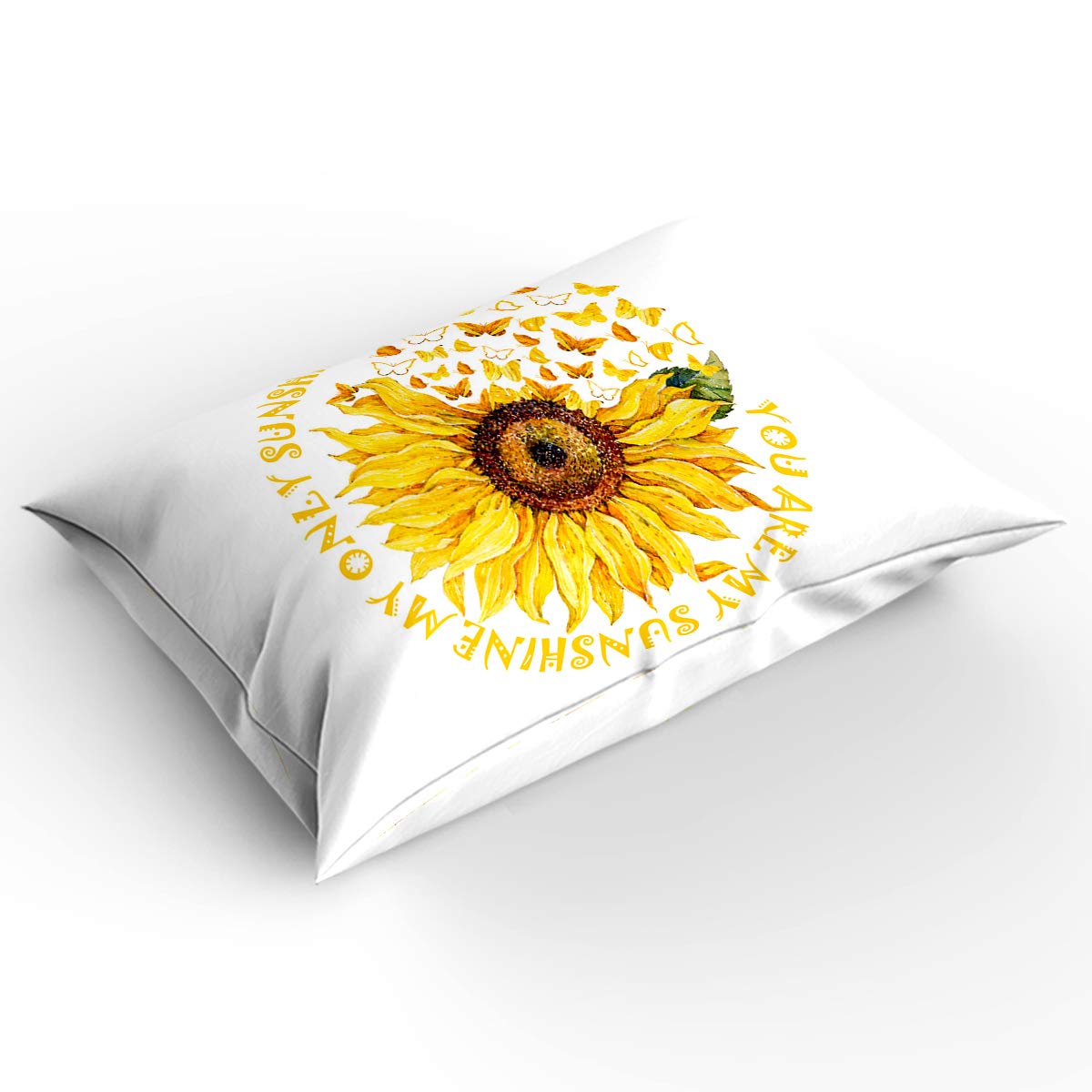 Soft Zipper Duvet Cover Set with Beautiful Animal, Butterflies & Sunflower Design - Queen Size Plush Twill Bedding Set for Kids & Teens - Perfect for Girls' & Boys' Bedrooms, Dorm Rooms & Cozy Home Decor