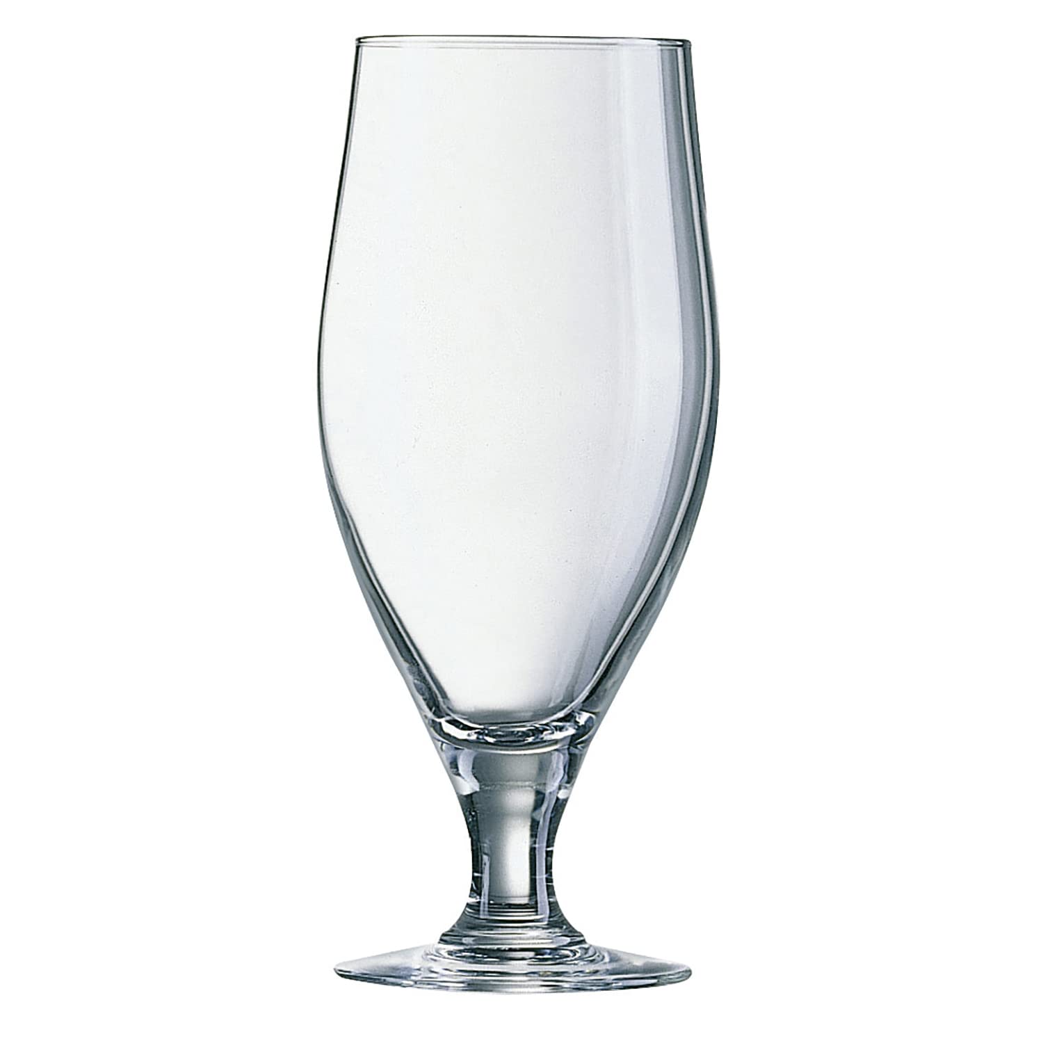 Premium 17.6oz (500ml) Stemmed Beer Glasses Set of 6 - Elegant Lager & Craft Beer Glasses for Home Bar, Restaurant & Party Use - Durable 50cl Pokal Glasses for American & European Beers
