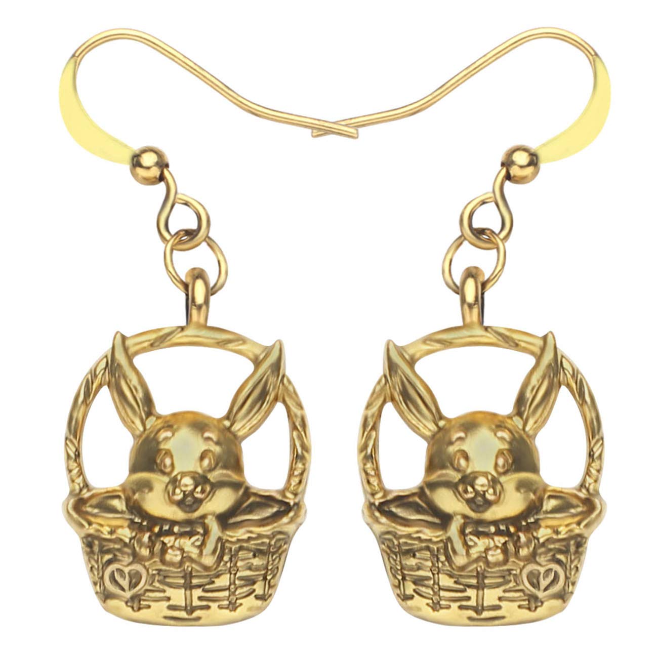 DOWAY Acrylic Easter Bunny Rabbit Earrings - Cute Drop Dangle Jewelry Gifts for Women - Funny Party Accessories & Easter Basket Decorations - Perfect for Easter Celebrations, Spring Parties & Gift Giving
