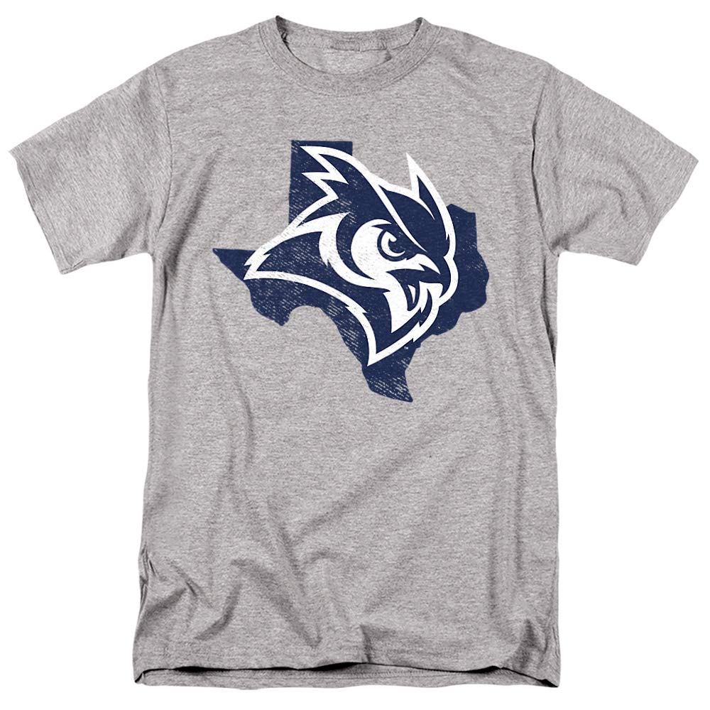 Rice University Official Texas Unisex Adult T-Shirt - Athletic Heather - Medium Size - Perfect for College Fans, Alumni & Casual Wear