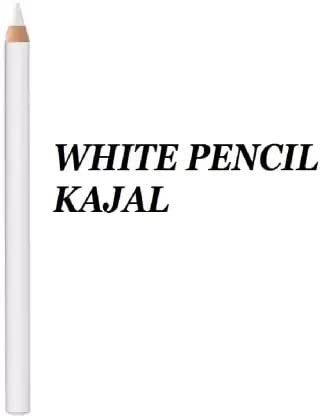 AGLEY White Kajal Eyeliner Pencil - Waterproof & Long Lasting Smudge Proof Kohl for Eyes - Perfect for Dramatic Eye Makeup, Costume Parties & Stage Performances