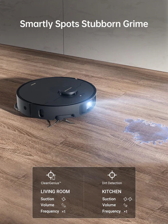 Dreame X40 Ultra Robot Vacuum and Mop with Auto Empty Station & Self-Cleaning Mop - Smart Home Cleaning for Hardwood Floors, Carpets & Pet Hair - Perfect for Large Homes & Busy Families