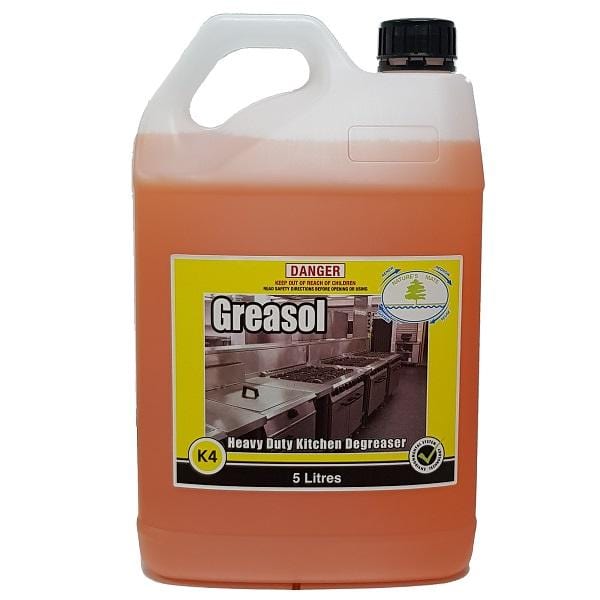 Tasman Chemicals Greasol Heavy Duty Kitchen Degreaser - Powerful Stain Remover for Stoves, Ovens & Grills - Commercial & Home Use