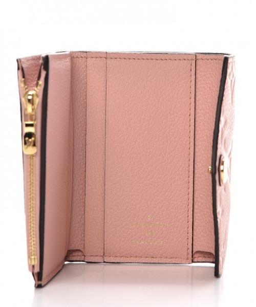 LV Zoe Wallet Monogram Empreinte Leather in Rose Poudre - Stylish Compact Card Holder for Women, Perfect for Everyday Use & Travel Essentials