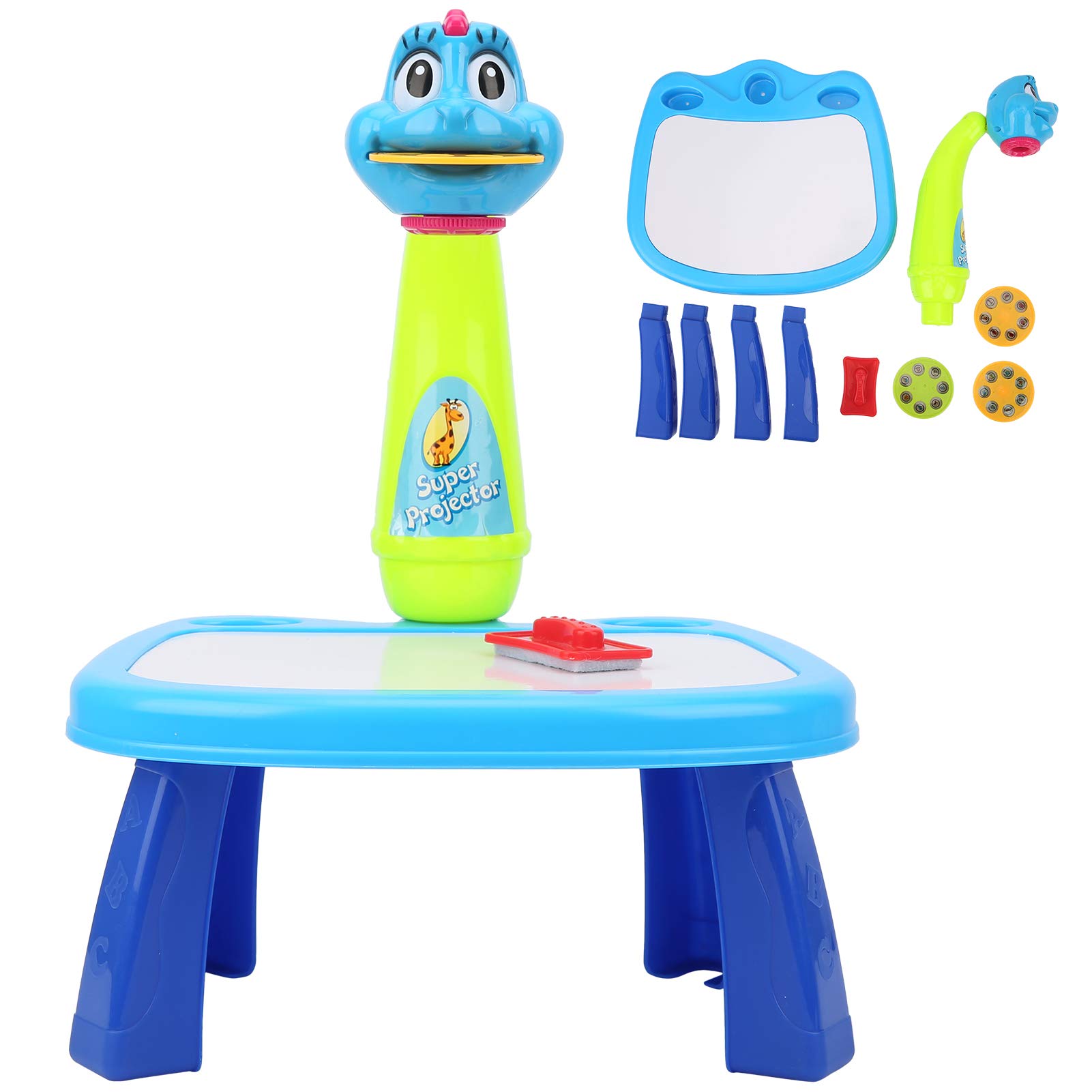 Electric Drawing Projector Toy for Kids - Toddler Educational Art Tracing Table with Projector, Fun Learning Toy for Boys & Girls (Blue) - Perfect for Home, Classroom & Creative Play