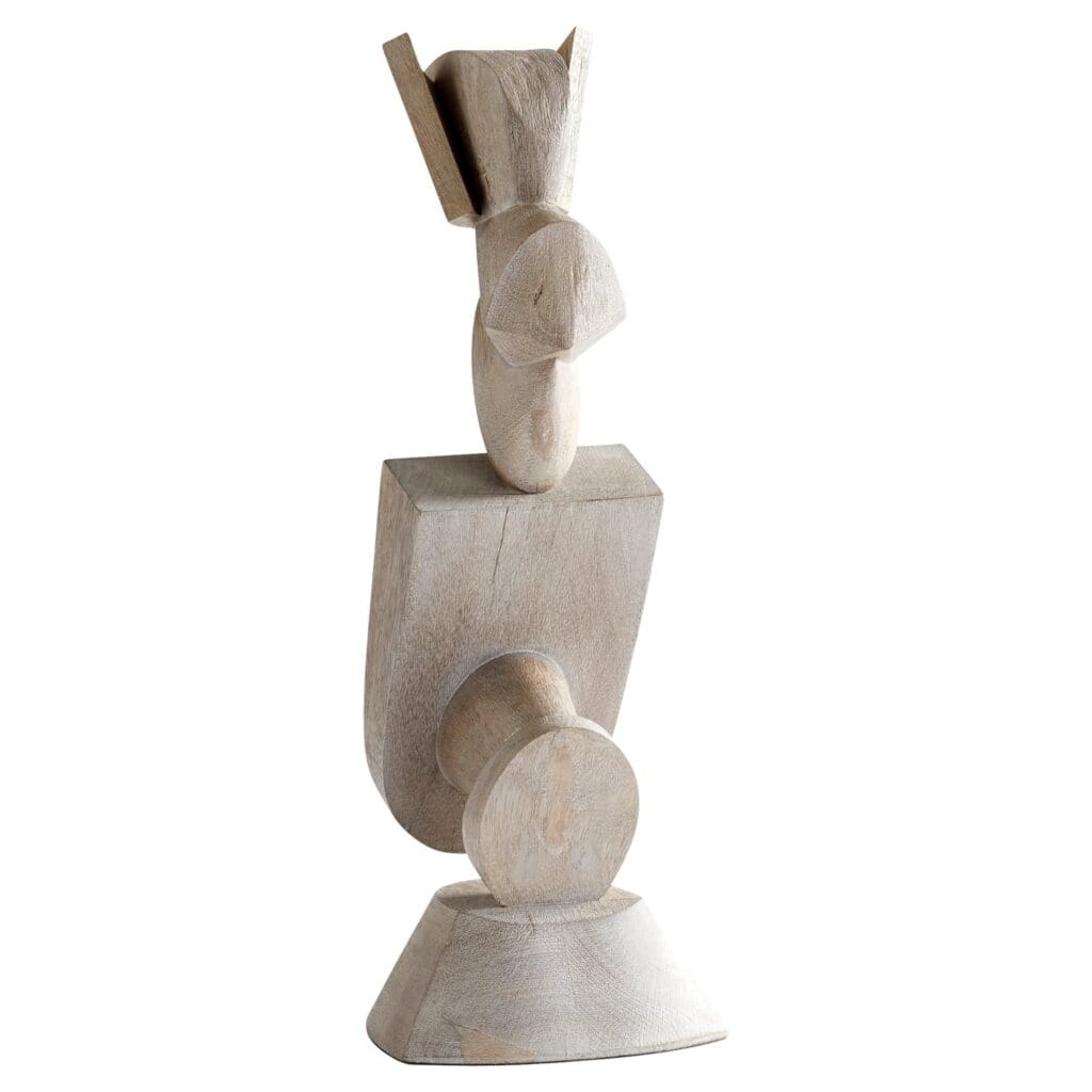 Cyan Design 11295 Weathered Grey Protector Sculpture - Medium Size Home Decor for Living Room, Garden, or Office