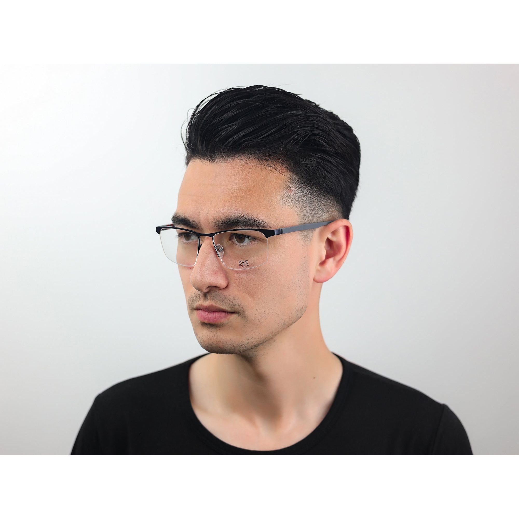 SEE 4141 Titanium Glasses - Lightweight & Durable Titanium Eyewear for Men & Women - Perfect for Outdoor Sports, Driving & Everyday Use