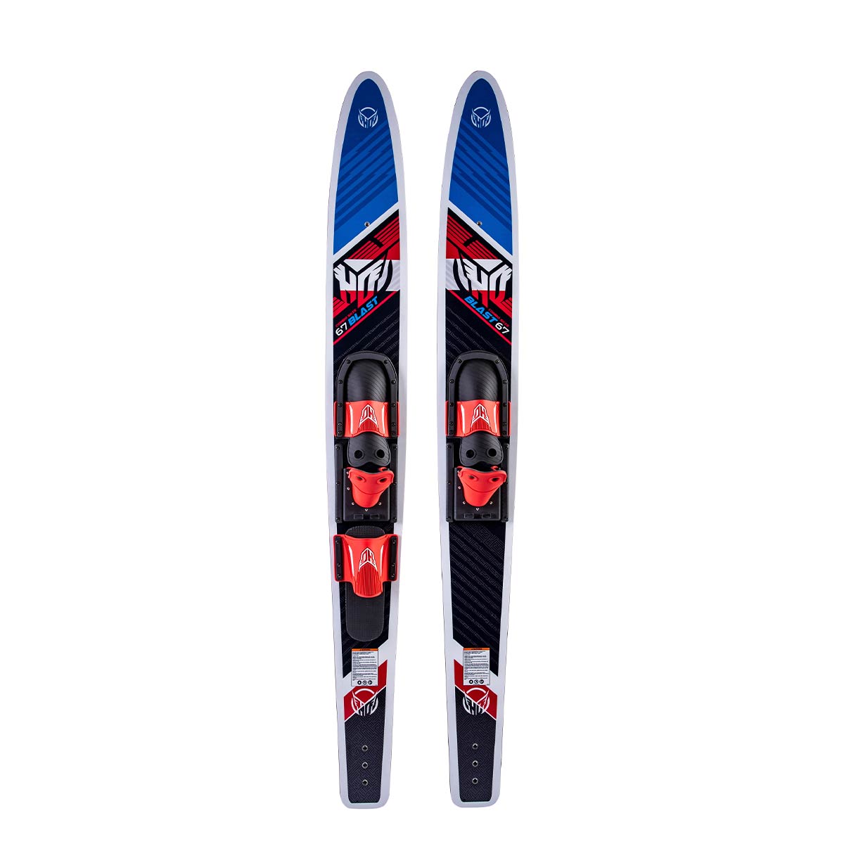 HO Blast Combo Water Skis with Horseshoe Bindings - Premium Performance Skis for Adults & Teens - Perfect for Lake, Ocean & Wakeboarding Fun