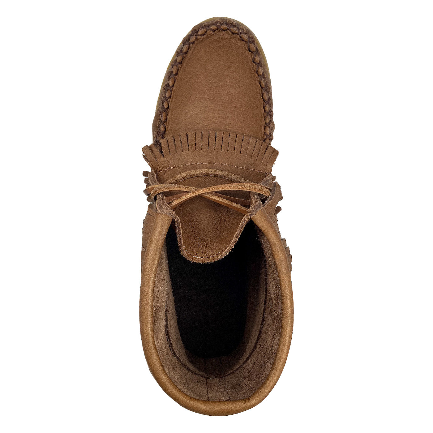 Women's Maple Apache Moose Hide Moccasin Boots - Comfortable Winter Fur Lined Ankle Booties for Women | Perfect for Outdoor Hiking, Casual Wear & Cold Weather Fashion