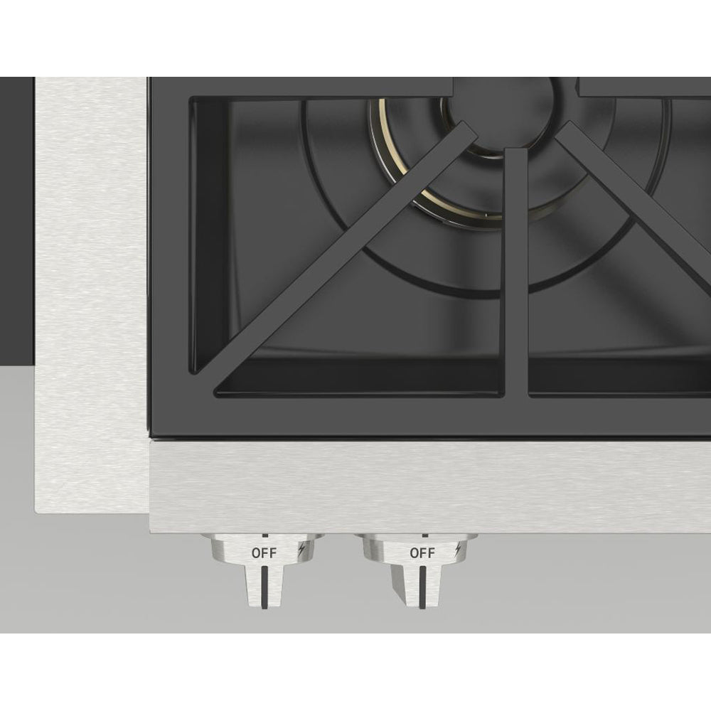 Fulgor Milano 30-Inch 600 Professional Series All Gas Rangetop - Stainless Steel (F6GRT304S1) | Premium Gas Cooktop for Home Chefs & Professional Kitchens