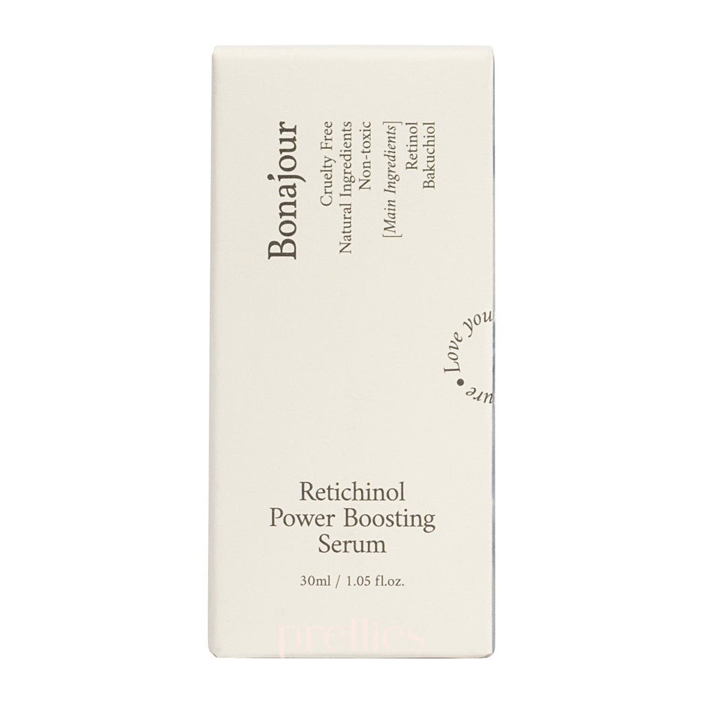 Bonajour Retichinol Power Boosting Serum 30ml - Anti-Aging Face Serum with Retinol & Niacinamide for Wrinkles & Fine Lines - Perfect for Night Skincare Routine & Daily Moisturizing