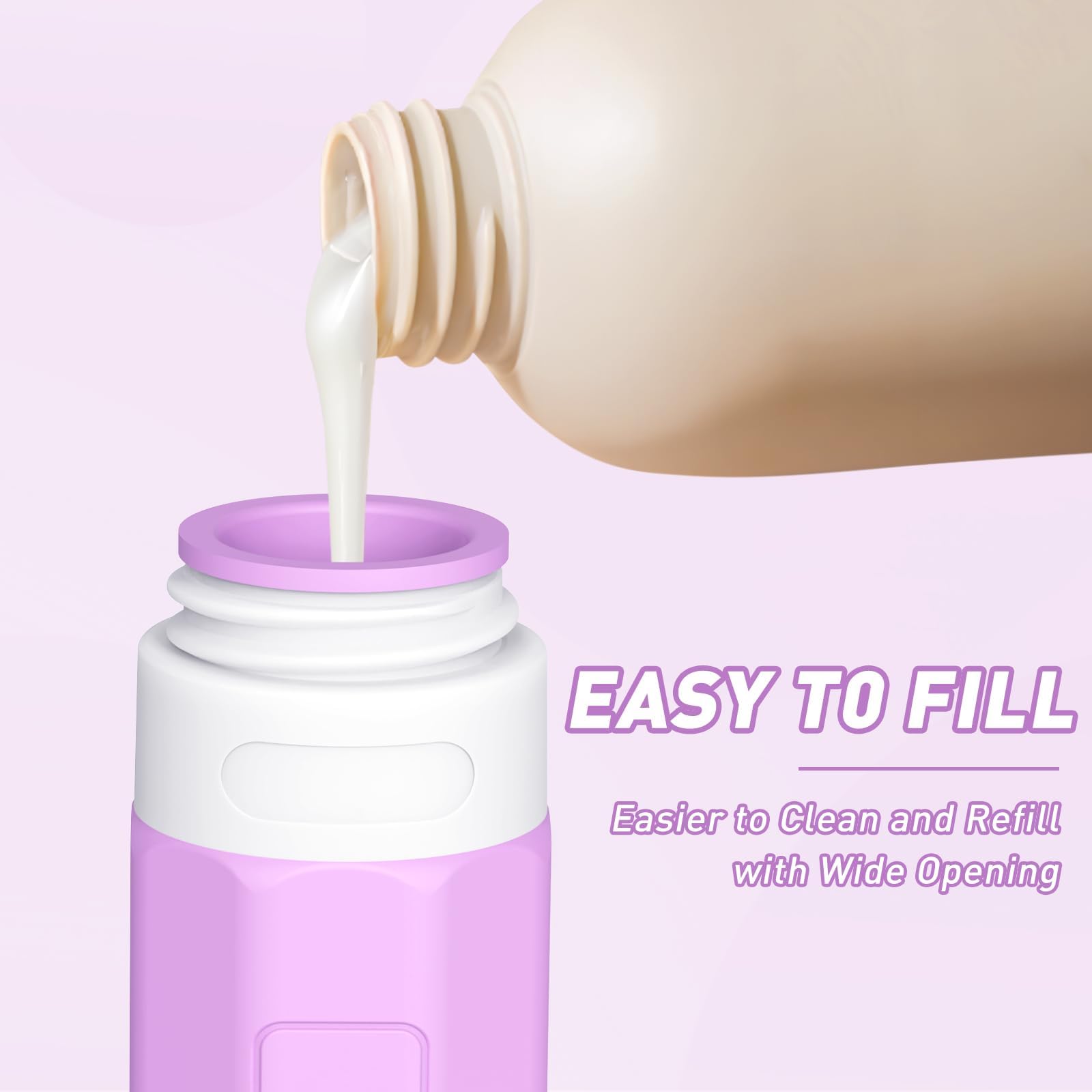Redfly 3oz TSA Approved Travel Bottles - BPA Free Leak Proof Squeezable Toiletry Containers for Shampoo & Conditioner (Purple) | Perfect for Air Travel, Gym & Vacation Essentials