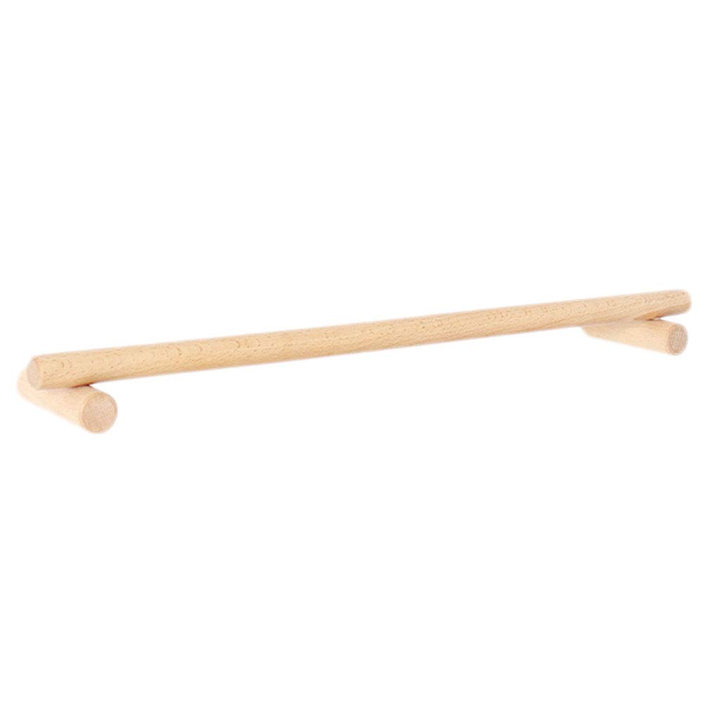 Cabilock 1-Piece Wooden Towel Rack - No Drill Wall Mounted Bathroom Towel Hanger with Single Towel Bar - Space Saving Design for Small Bathrooms, Kitchens & Laundry Rooms