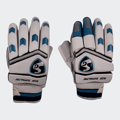 SG Rsd Supalite Cricket Batting Gloves Right Hand - Premium Leather Protection for Cricket Players - Perfect for Practice & Match Play