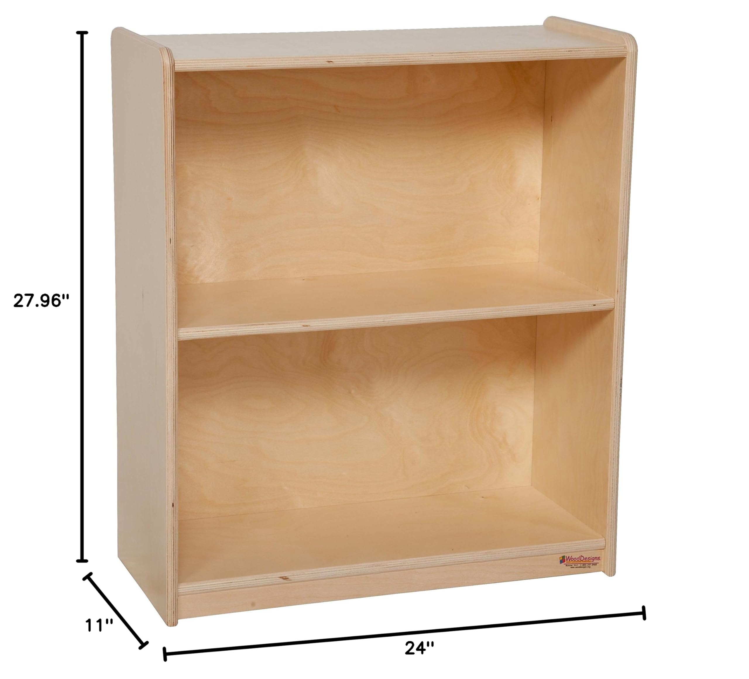 Wooden Small Bookcase for Kids - 15900 Compact Bookshelf for Nursery, Bedroom, or Playroom - Perfect for Organizing Toys, Books, and Decor