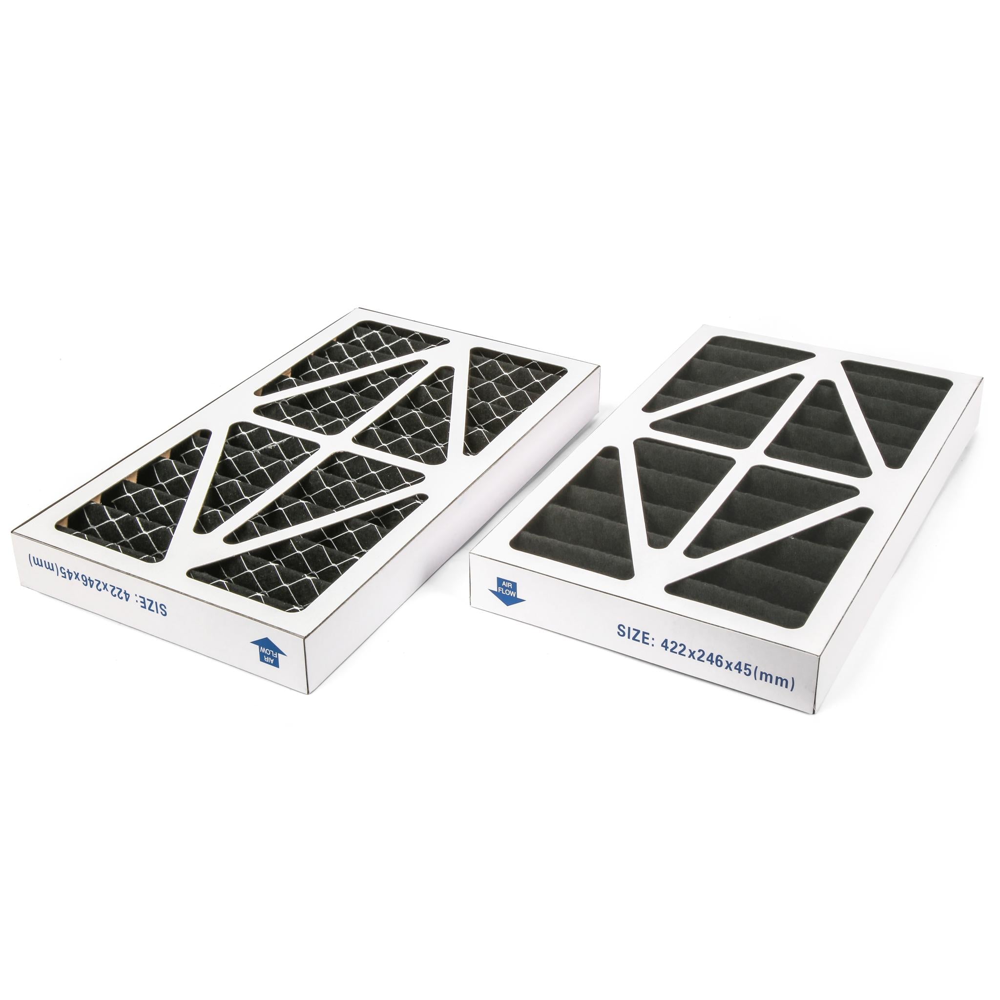 WEN AF9165C 5 Micron Activated Carbon Air Filter for Allergen & Odor Removal - 2 Pack (Fits 400 CFM Air Filtration Systems) - Perfect for Home, Office & Workshop Air Purification
