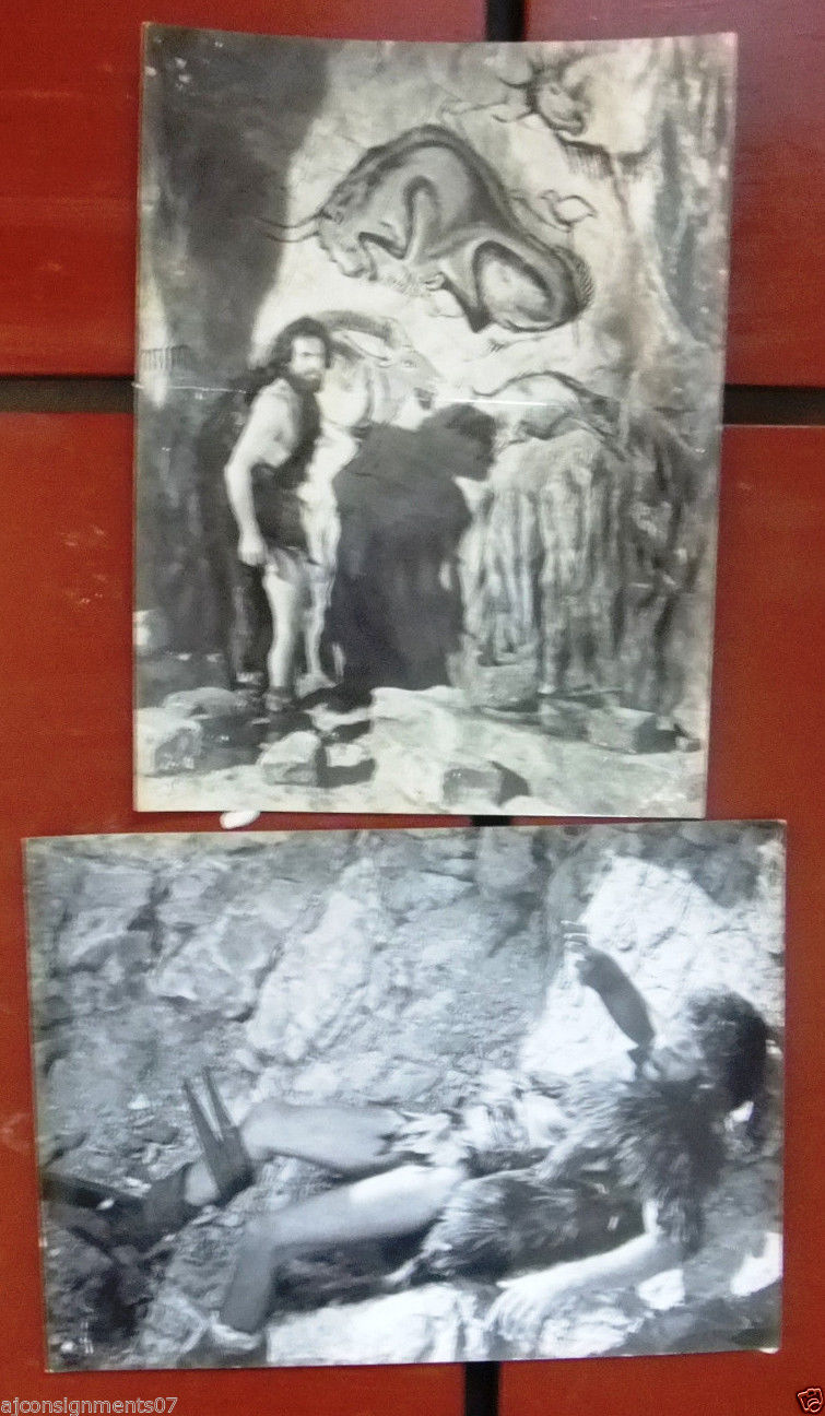 Vintage ONE MILLION YEARS B.C. Movie Photo Collection - Set of 16 Black & White Raquel Welch Film Stills from 1960s | Classic Cinema Memorabilia, Film Collector's Item, Home Theater Decor