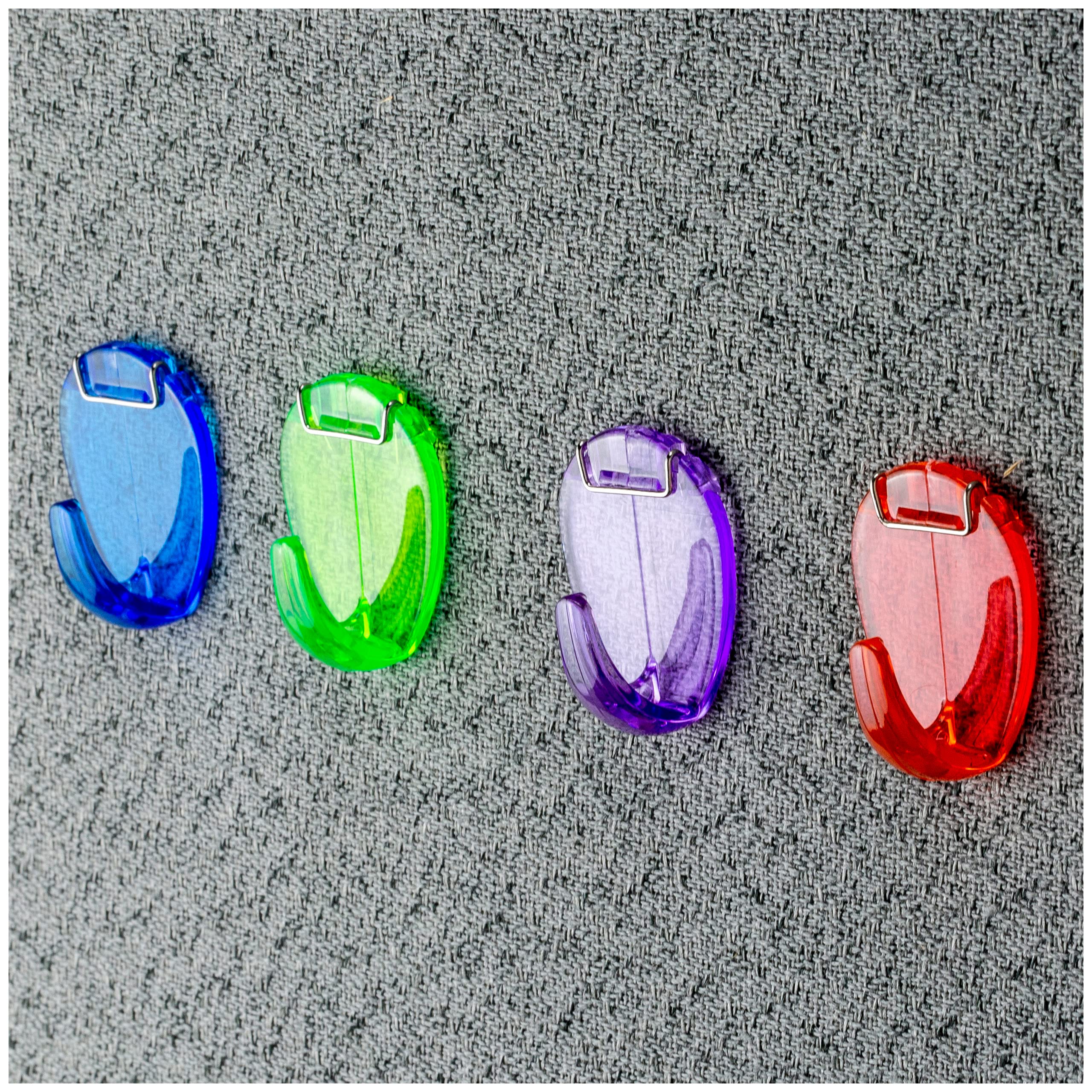 OIC Cubicle Hooks - Heavy Duty Office Organizer Hooks for Hanging Coats, Bags & Accessories - Perfect for Workstations, Lockers & Home Use