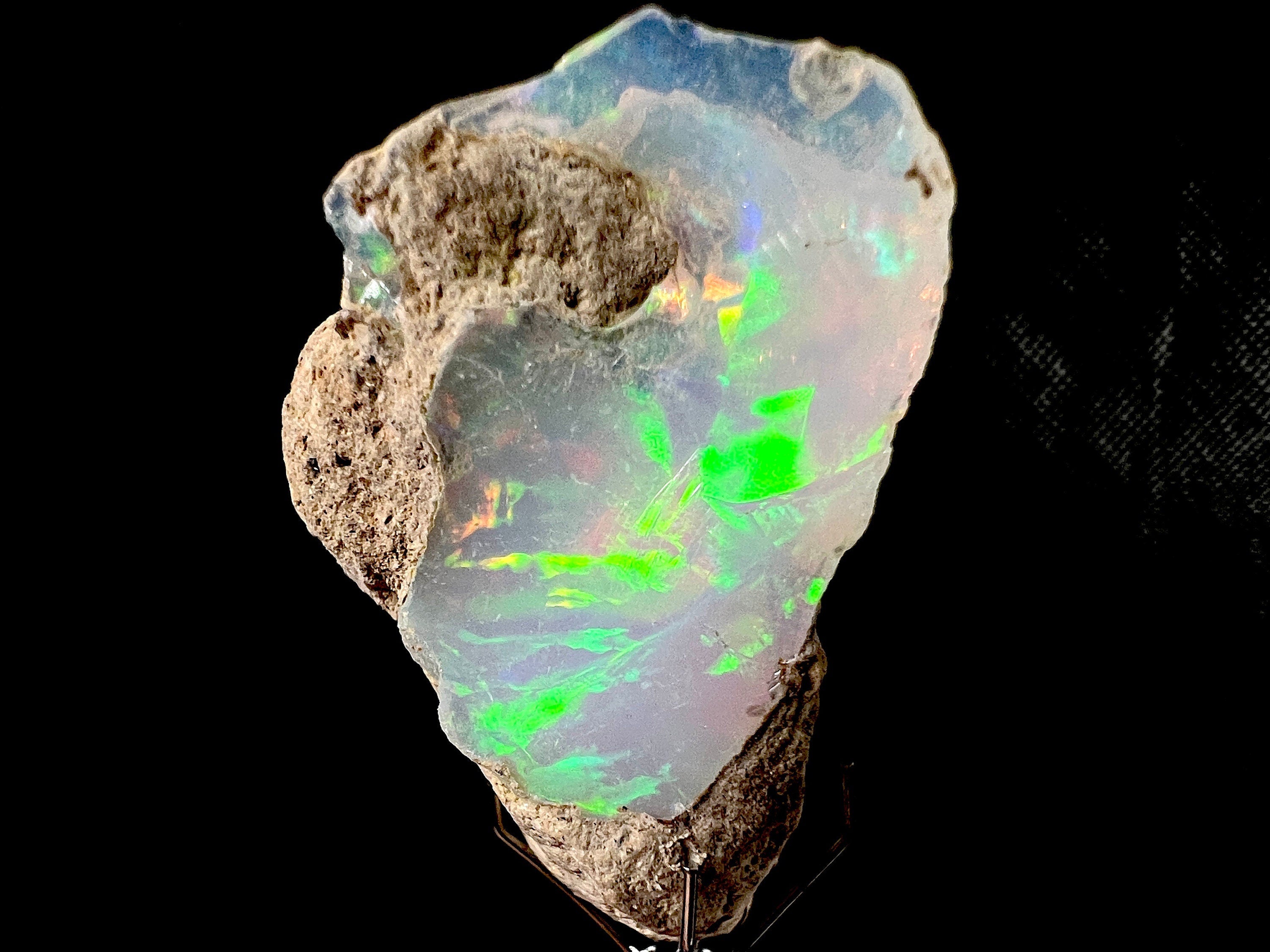 Premium 4A+ Welo Opal Raw Crystal - Certified Cutting Grade Opal for Jewelry Making (50624) - Perfect for Rings, Necklaces & Handcrafted Gemstone Designs