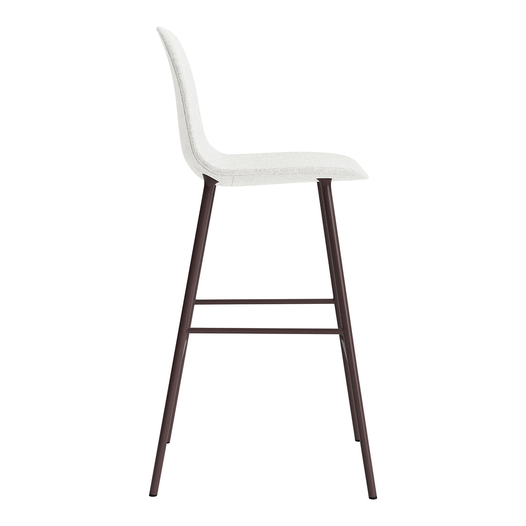 Modern Form Bar Chair - Fully Upholstered Counter Stool with Comfortable Seat - Perfect for Kitchen Islands, Breakfast Bars & Home Bars