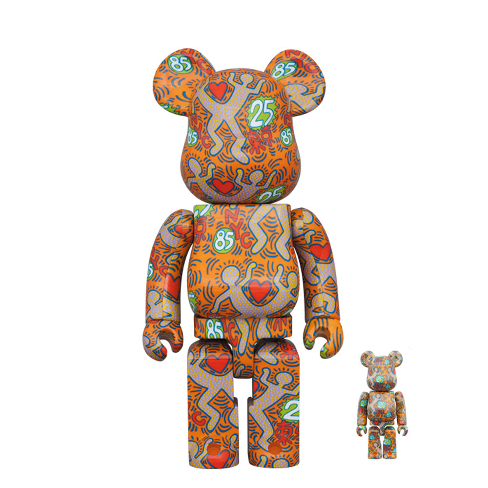 400% + 100% Bearbrick Keith Haring Special BWWT Collectible Art Toy - Perfect for Home Decor, Office Display & Pop Culture Collectors