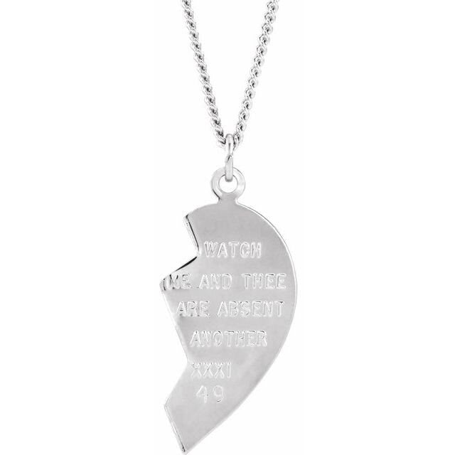 Rhodium Plated Sterling Silver Miz Pah Necklace - Elegant Jewelry for Women, Perfect for Parties, Weddings & Special Occasions