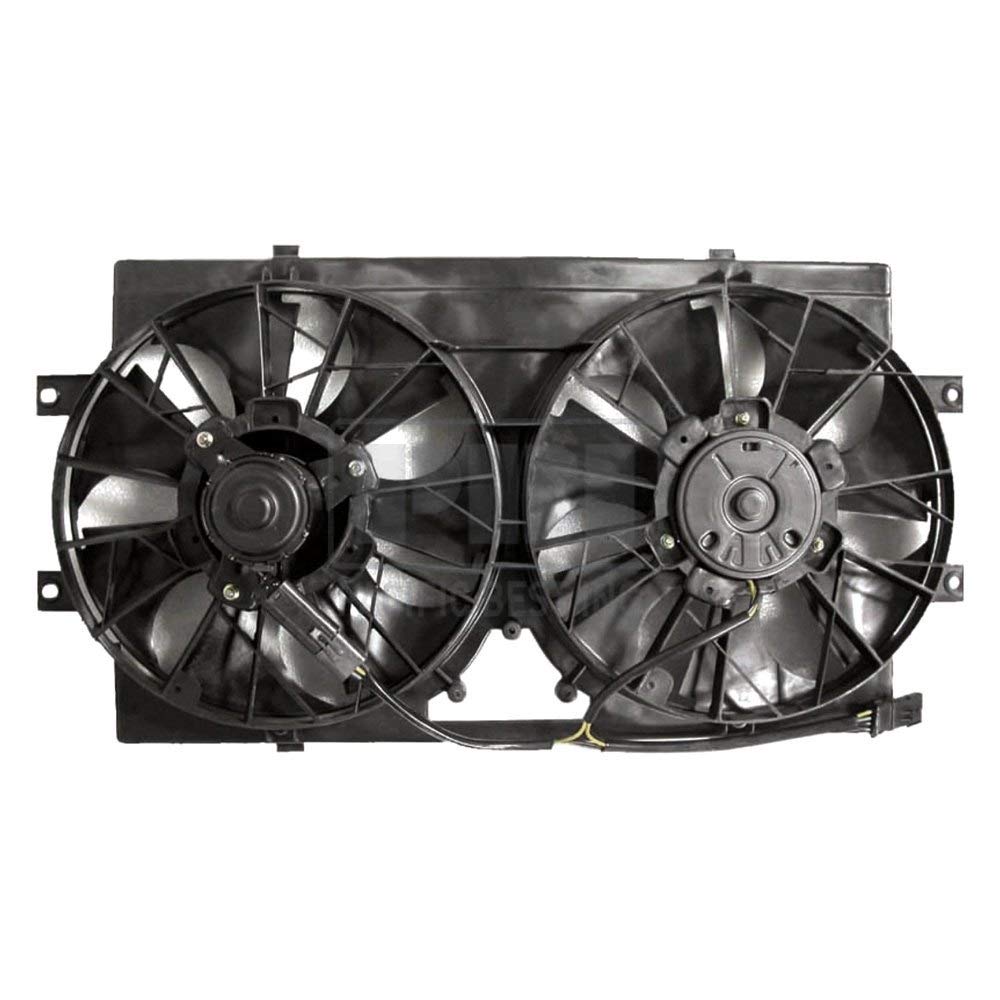 PF5221 Dual Radiator and Condenser Fan Assembly - High Performance Cooling System for Cars, Trucks & SUVs - Perfect for Engine Overheating Prevention & AC System Maintenance