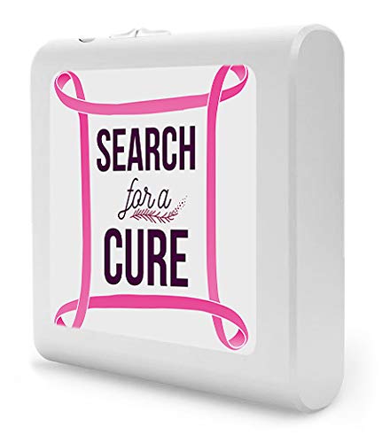Dimmable LED Night Light with Auto On/Off Sensor - Adjustable Brightness, Warm White Light for Bathroom, Hallway, Nursery & Bedroom - Perfect for Nighttime Safety & Convenience - Supports Breast Cancer Awareness