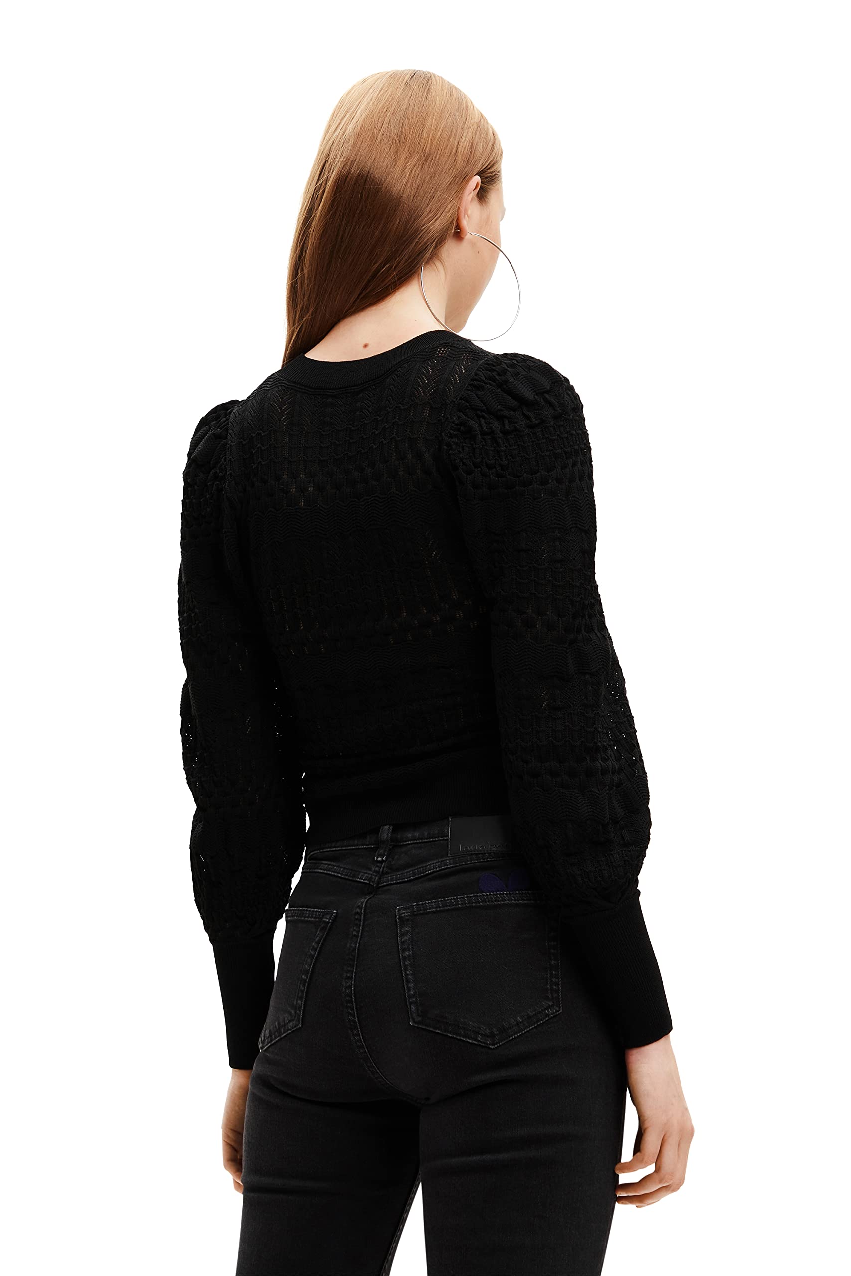 Desigual Women's Long Sleeve Knit Sweater - Soft Casual Pullover for Fall & Winter | Perfect for Office, Travel and Everyday Wear