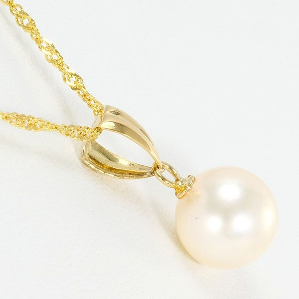 18K Yellow Gold Pearl Necklace for Women - Elegant Luxury Jewelry Gift for Bridesmaids, Anniversary & Special Occasions