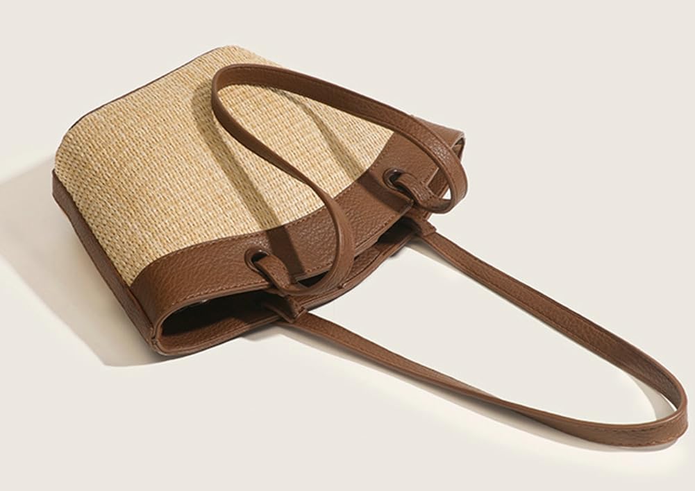 Molodo Straw Woven Tote Bag for Women - Stylish Beach Shoulder Bag, Eco-Friendly Handbag for Vacation, Travel & Summer Outings | Perfect for Pool Parties, Shopping & Weekend Getaways