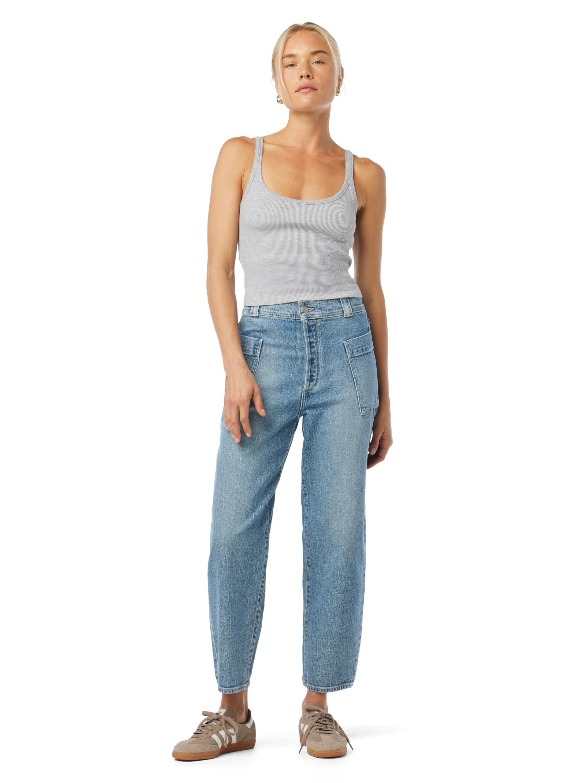 Joe's Women's The Phoebe High-Rise Patch Pocket Barrel Leg Jeans - Stylish & Comfortable Denim for Casual Wear, Work & Everyday Outfits