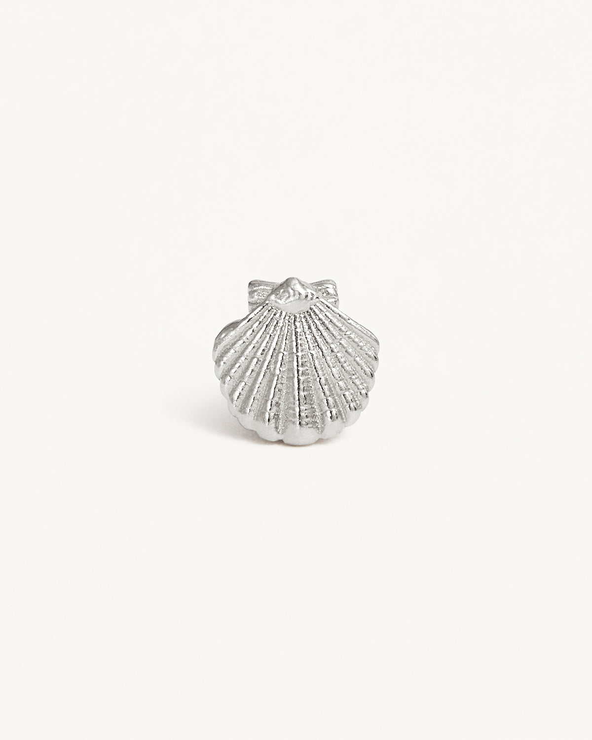By the Shore Sterling Silver Shell Stud Earrings - Elegant Beach Jewelry for Women, Perfect for Summer Vacations & Casual Outings