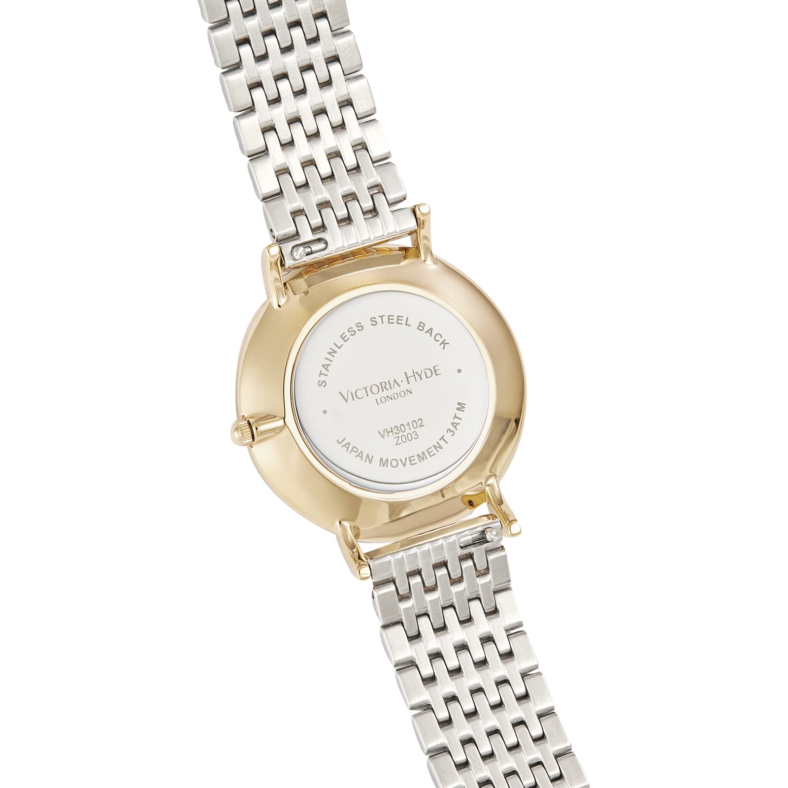 VICTORIA HYDE Women's Gold Analog Quartz Watch - Stainless Steel Waterproof Ladies Wristwatch with Bracelet Set | Perfect for Everyday Wear, Office & Special Occasions