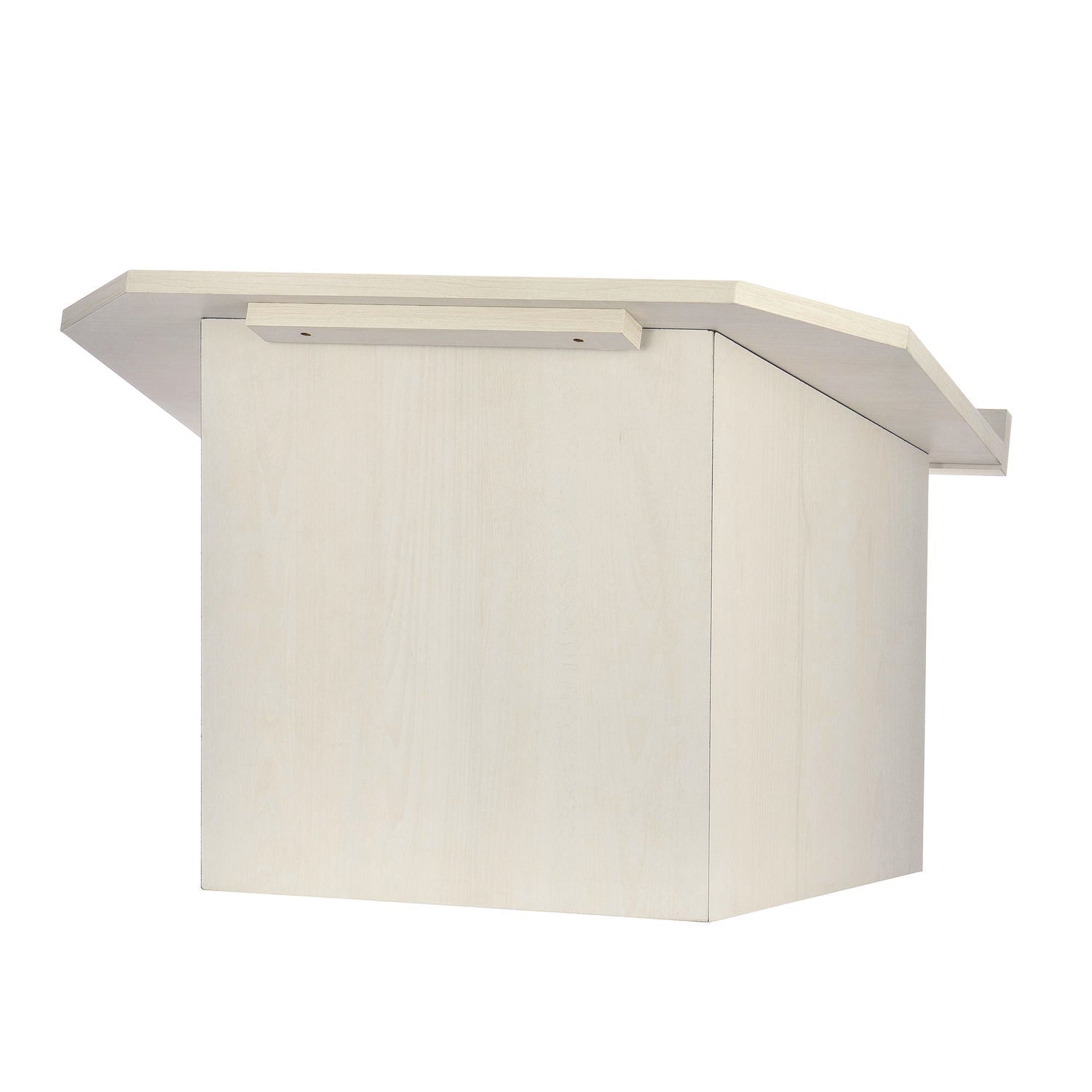 AdirOffice Foldable Tabletop Podium Lectern Speaker Stand - 27 x 16 x 19 Inches, White - Perfect for Presentations, Speeches, and Online Meetings