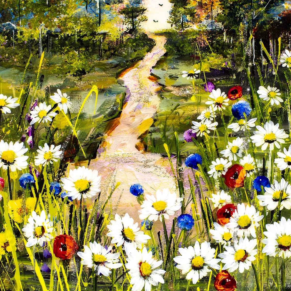 Original 'A Long Walk II' Painting - Handmade Artwork for Home & Office Decor | Perfect for Living Rooms, Bedrooms & Gifts