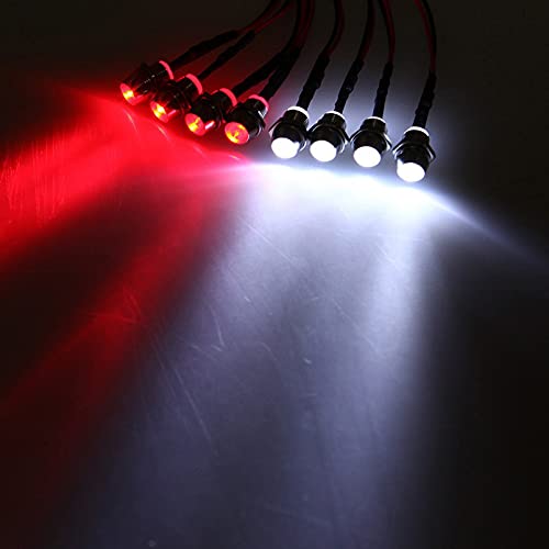 8 LED Red White