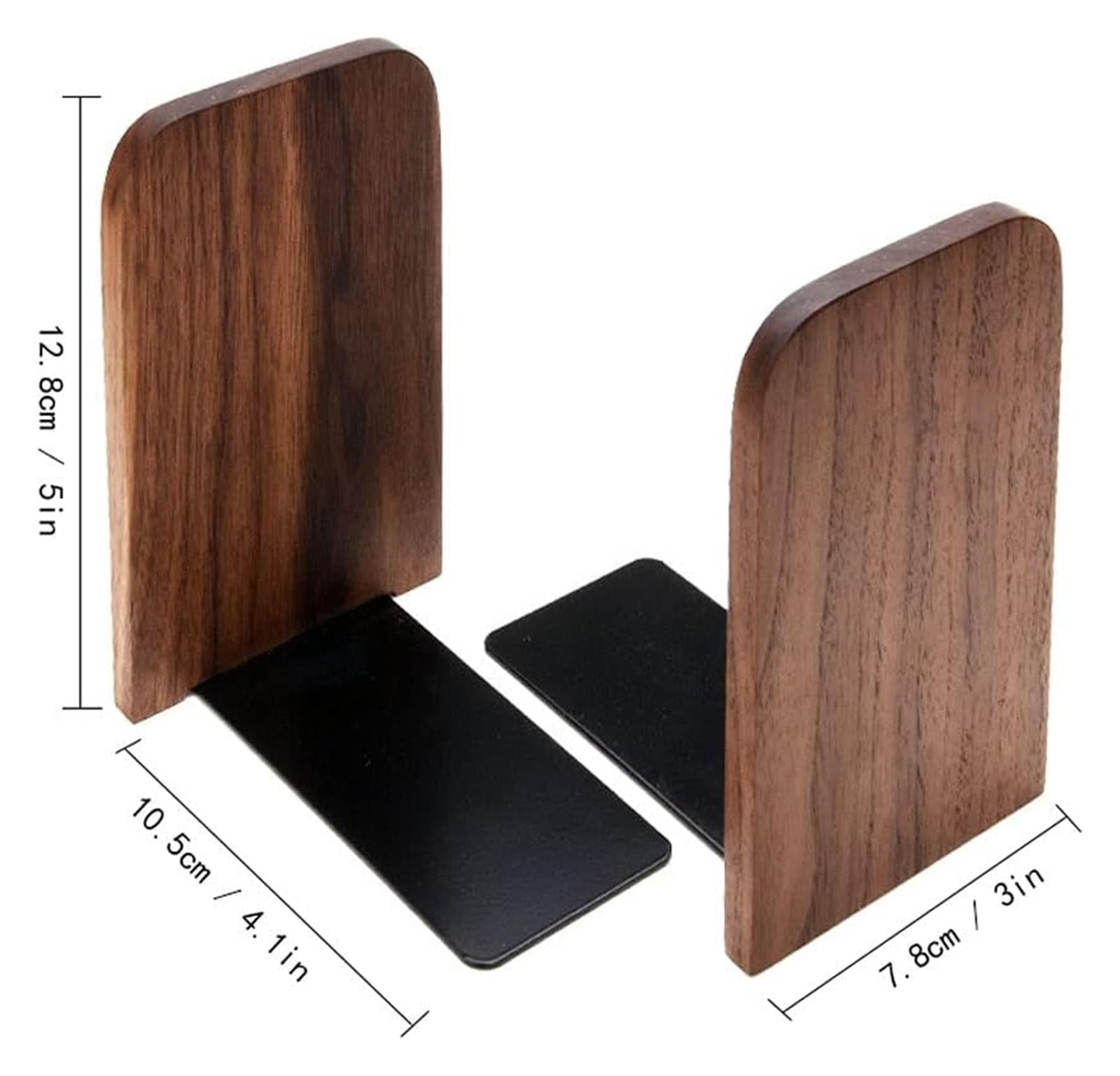 Small Bookends for Shelves - Anti-Slip Desktop Book Holder, Bookshelf Organizer for Office, Living Room & Student Study Decor | Perfect for Home, Office & Library Organization