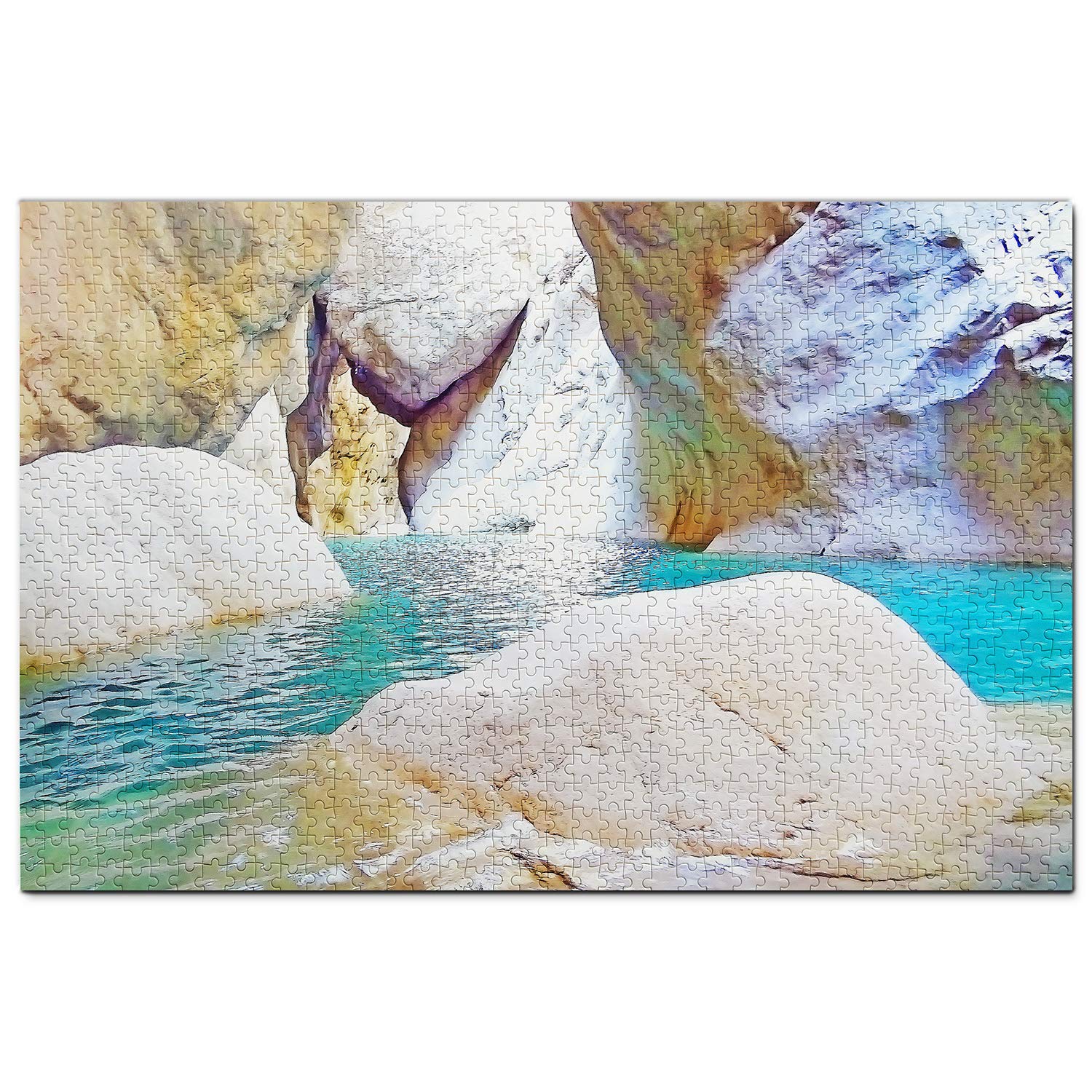 1000 Piece Turkey Kemer Wooden Jigsaw Puzzle - Premium Travel Souvenir & Home Decor for Adults, Perfect for Relaxation, Family Game Nights, and Wall Art Display