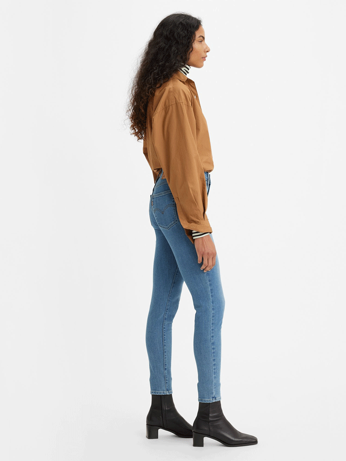 Levi's Women's 721 High Rise Skinny Jeans - Lapis Air Wash Denim for Everyday Wear & Night Out | Slim Fit Stretch Comfort