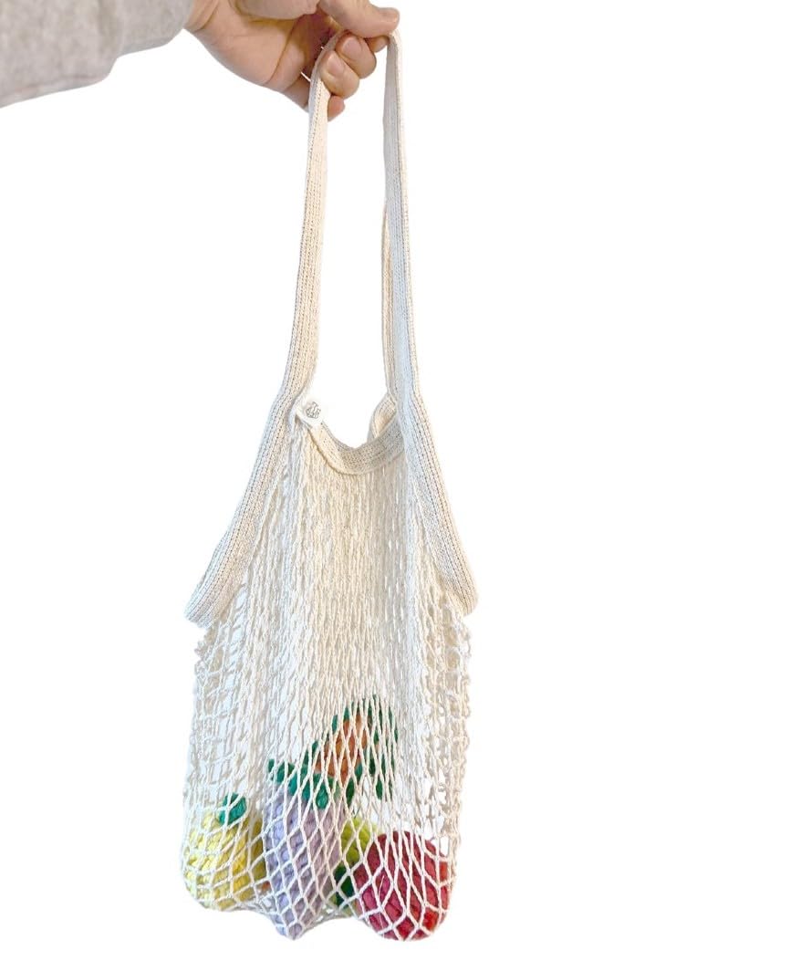 Eco-Friendly Crochet Grocery Bag - Reusable & Biodegradable for Farmers Market