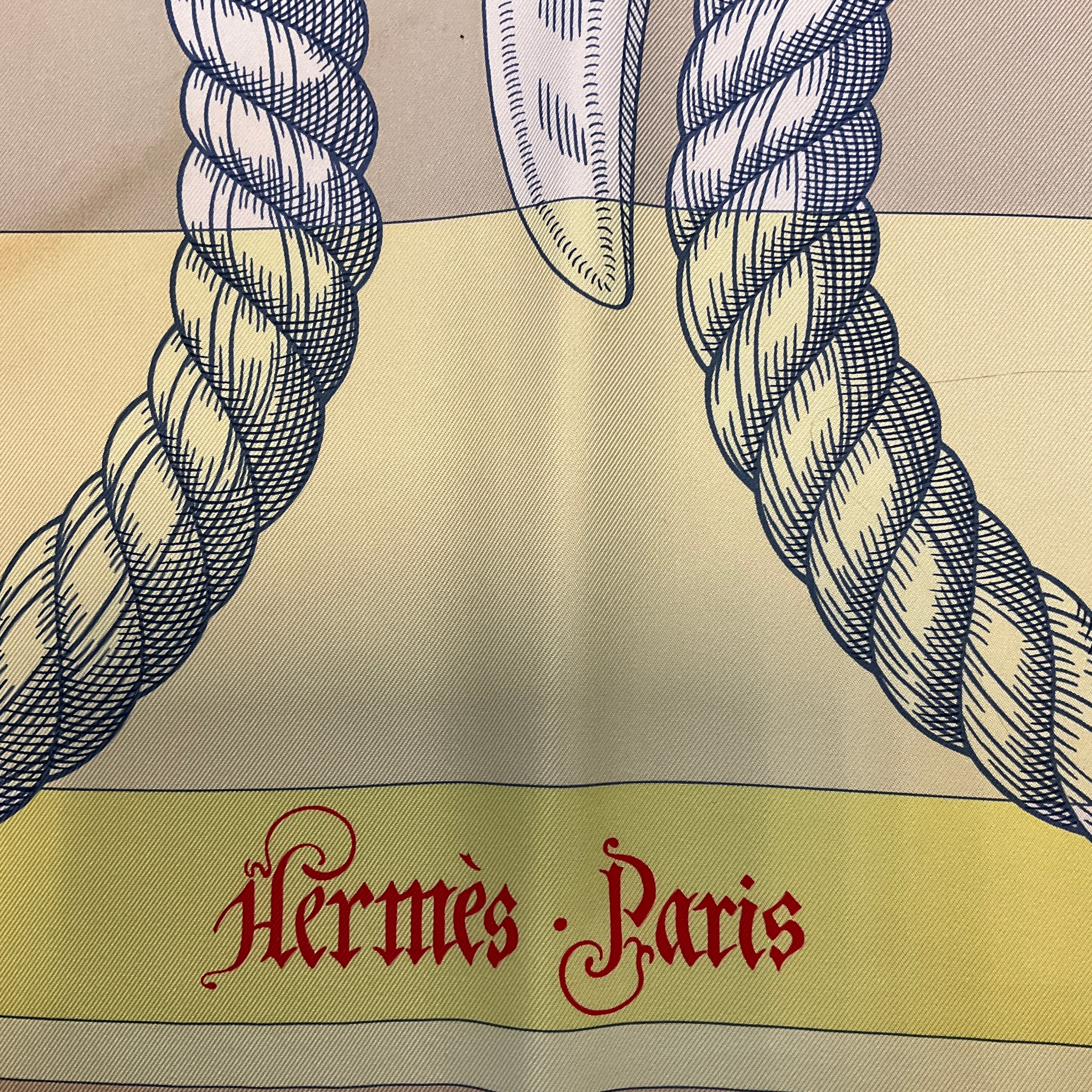 Hermes Lime Green & Yellow Della Cavalleria Print Square Silk Twill Scarf - Luxury Fashion Accessory for Women, Perfect for Gifts, Parties & Special Occasions