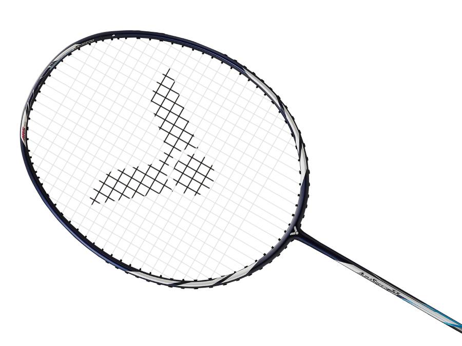 Victor Auraspeed 11B Strung Badminton Racket - Lightweight Carbon Fiber Badminton Racquet with High Tension String (Blue) - Perfect for Professional Players & Competitive Tournaments