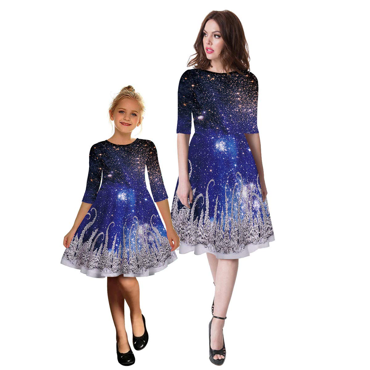 Mother Daughter Christmas Dresses for Women & Girls - Matching Holiday Cocktail Party Outfits | Family Xmas Photo, Church Service & Christmas Eve Dinner Outfits