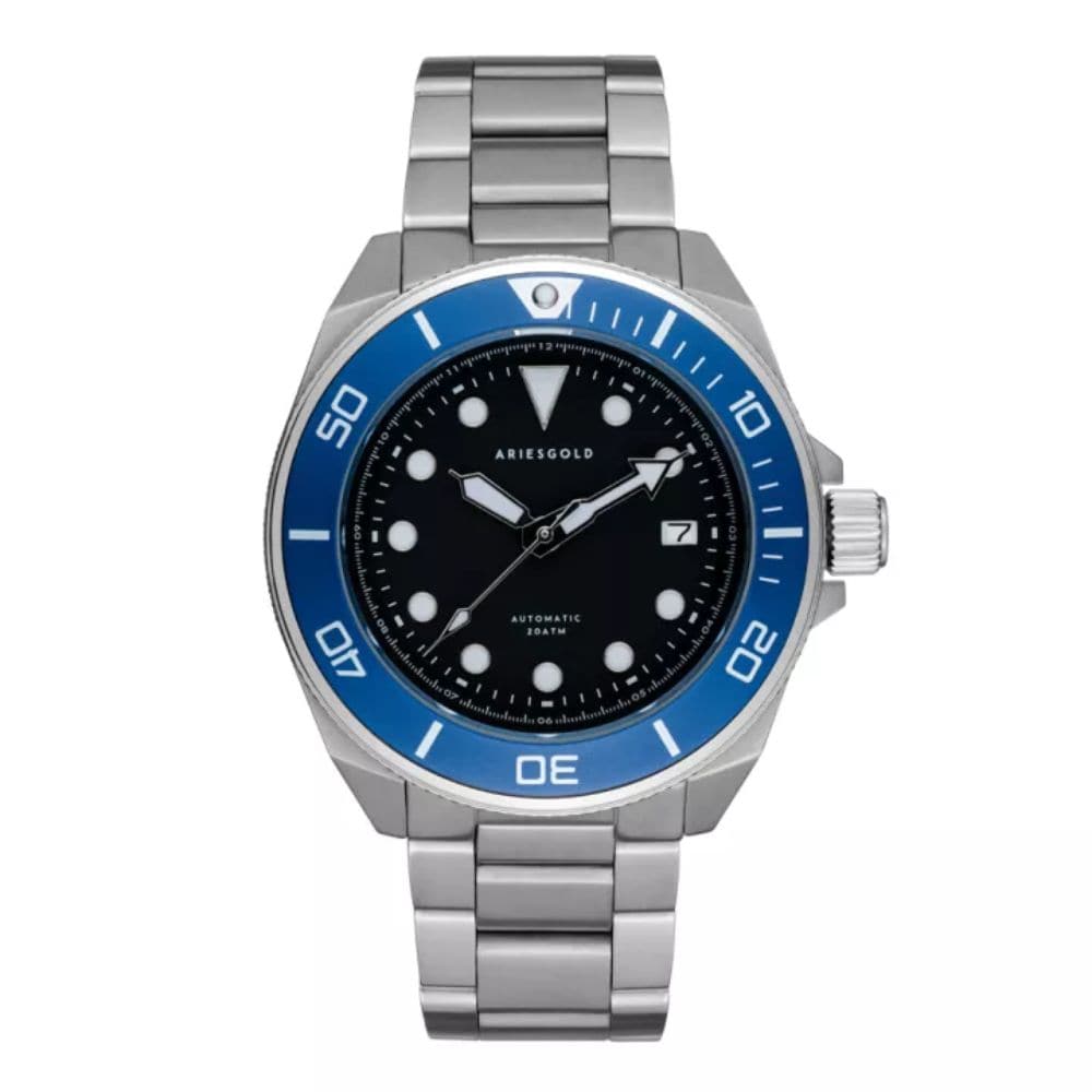 ARIES GOLD G 9029 SBU BK Dreadnought Unisex Watch - Stylish Waterproof Wristwatch for Men & Women, Perfect for Outdoor Activities, Sports & Everyday Wear